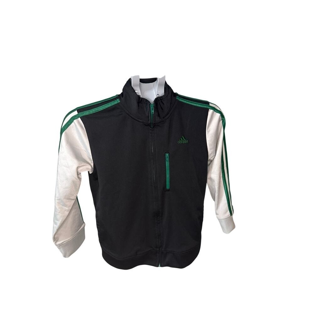 Adidas‎ Black and Light Gray Jacket with Teal Details Boys Size 7X